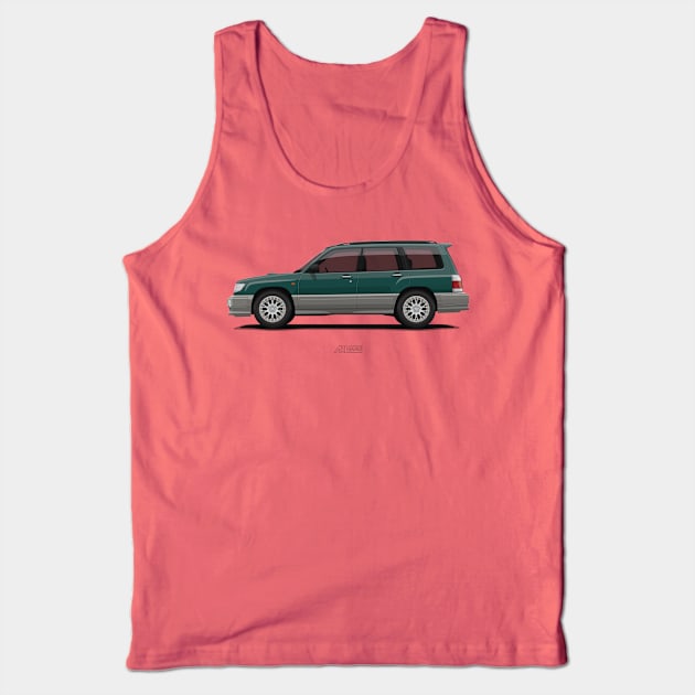 Forester SF Green Tank Top by ARVwerks